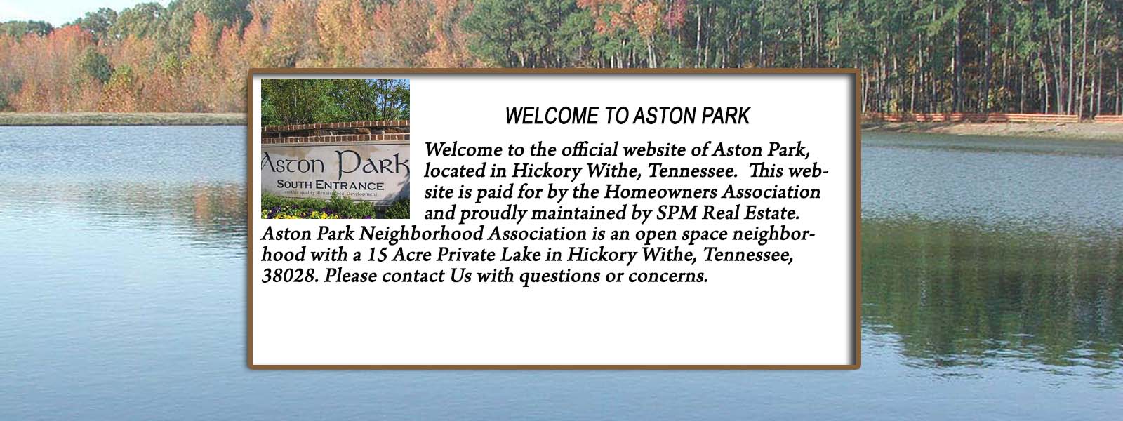 Aston Park HOA Header