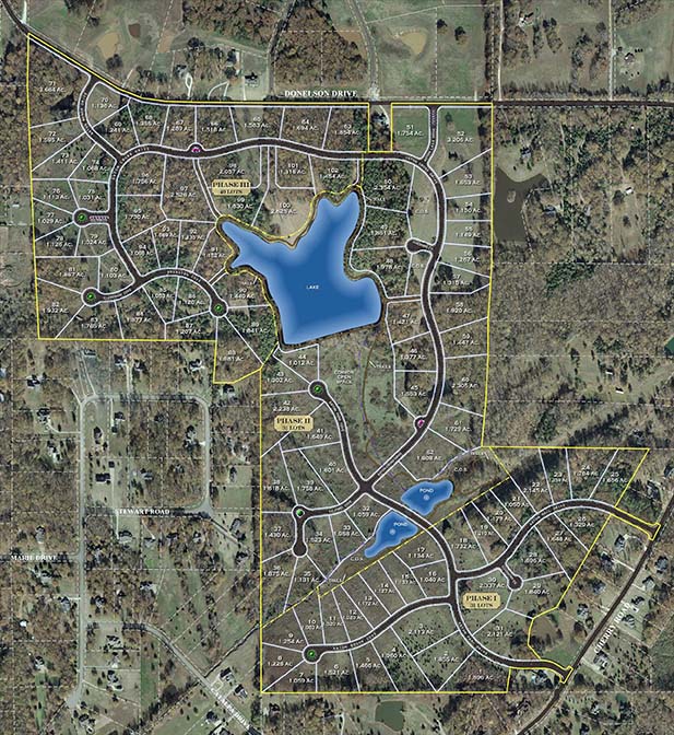 Aerial Map of Aston Park subdivision